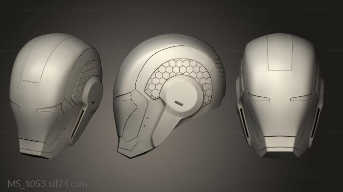 Mask (MS_1053) 3D models for cnc