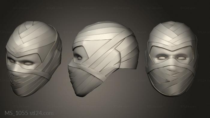 Mask (MS_1055) 3D models for cnc