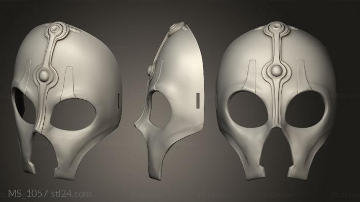 Mask (MS_1057) 3D models for cnc