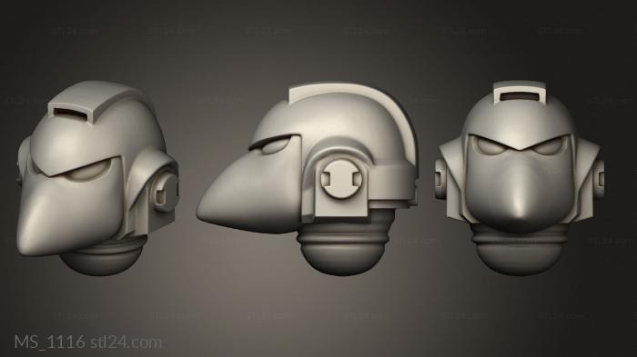 Mask (MS_1116) 3D models for cnc