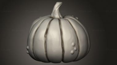 Mask (Pumpkin, MS_1124) 3D models for cnc