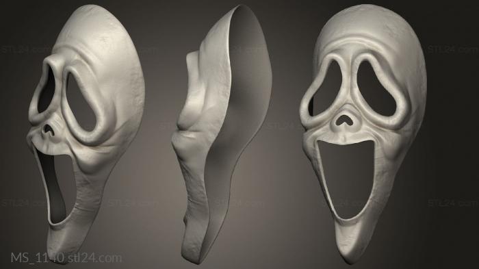 Mask (MS_1140) 3D models for cnc