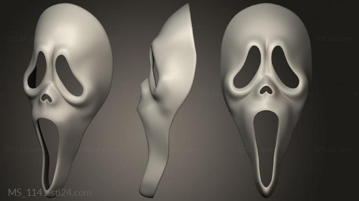 Mask (MS_1141) 3D models for cnc