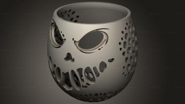 Mask (SCARY EGG, MS_1143) 3D models for cnc