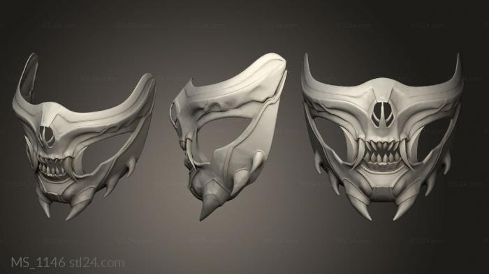 Mask (MS_1146) 3D models for cnc