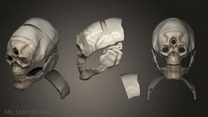 Mask (MS_1160) 3D models for cnc