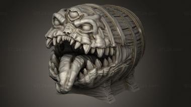 Mask (Sons Midnight Mimic Barrel, MS_1171) 3D models for cnc