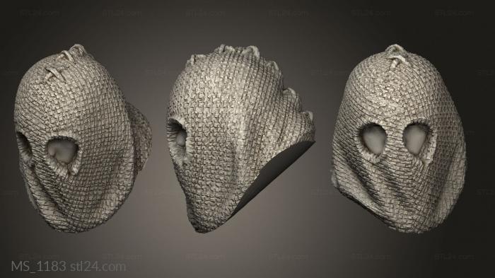 Mask (MS_1183) 3D models for cnc
