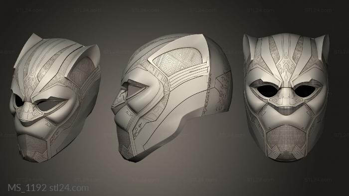 Mask (MS_1192) 3D models for cnc