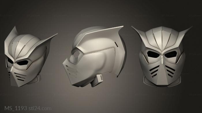 Mask (MS_1193) 3D models for cnc