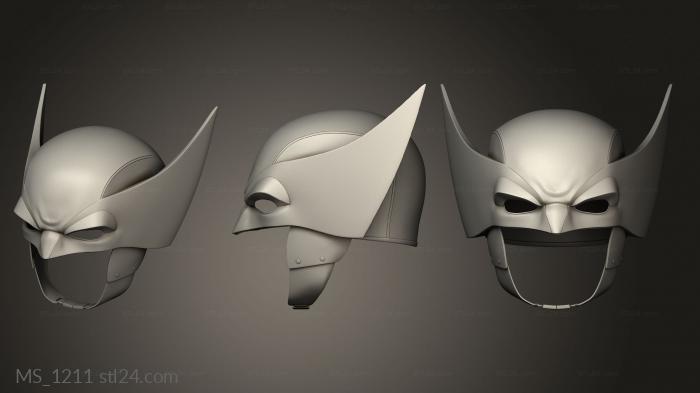 Mask (MS_1211) 3D models for cnc