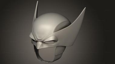 Mask (wolverine helmet angry tiki Chin Strap, MS_1211) 3D models for cnc