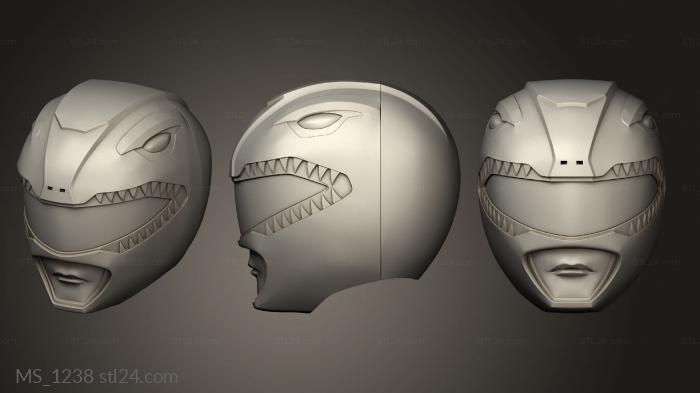 Mask (MS_1238) 3D models for cnc