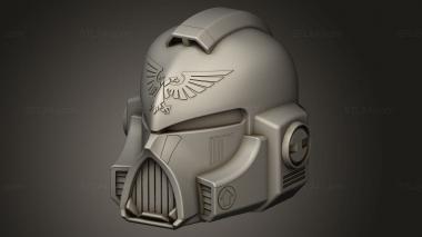 Mask (Space Marine Helmet Wearable, MS_1239) 3D models for cnc