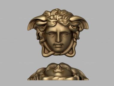 Mask (Mascaron Versace, MS_1244) 3D models for cnc