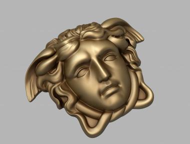 Mask (Mascaron Versace, MS_1244) 3D models for cnc