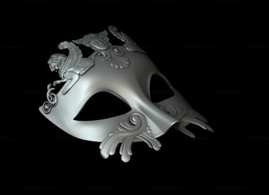 Mask (Evening mask, MS_1247) 3D models for cnc