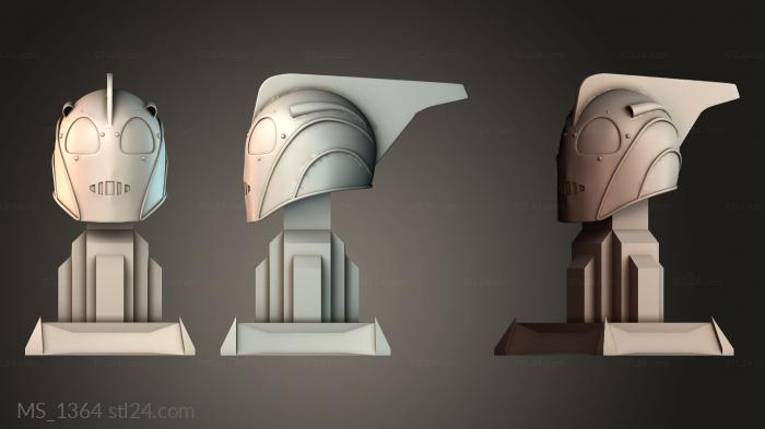 Mask (MS_1364) 3D models for cnc