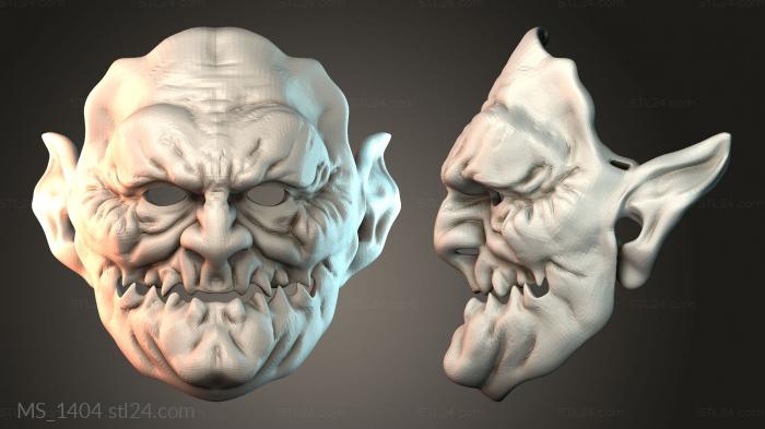 Mask (MS_1404) 3D models for cnc