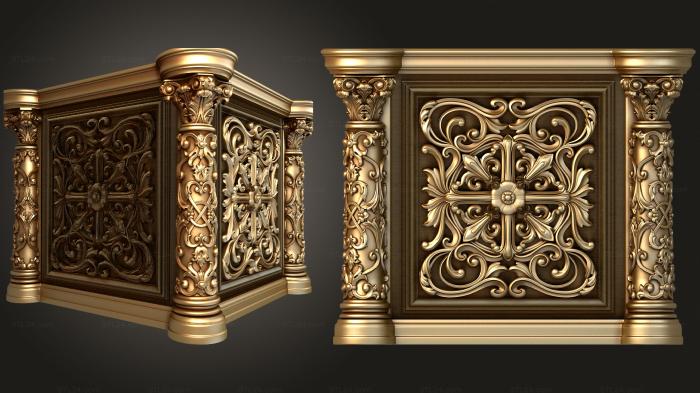 Church furniture (Altar, MBC_0053) 3D models for cnc
