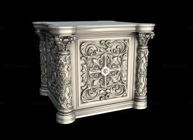 Church furniture (Altar, MBC_0053) 3D models for cnc