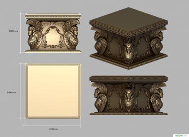 Church furniture (Altar for the temple, MBC_0054) 3D models for cnc