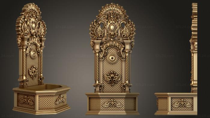 Church furniture (Spring for the temple, MBC_0056) 3D models for cnc