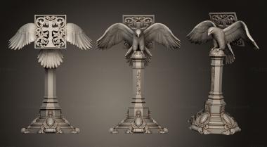 Church furniture (Stand eagle, MBC_0064) 3D models for cnc