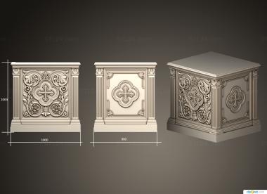 Church furniture (Option 2 MBC 0030, MBC_0066) 3D models for cnc