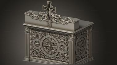 Church furniture (Table for note, MBC_0071) 3D models for cnc