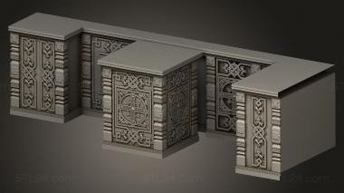 Church furniture (Church utensils version1, MBC_0074) 3D models for cnc