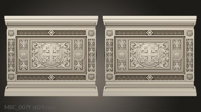 Church furniture (The altar, MBC_0079) 3D models for cnc