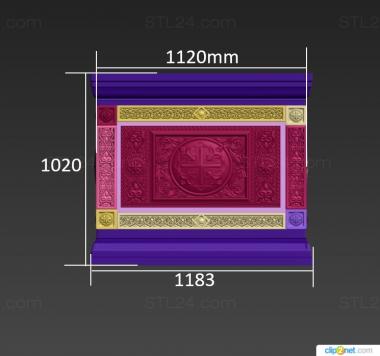 Church furniture (The altar, MBC_0079) 3D models for cnc