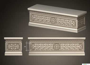 Church furniture (Table for note ver 2, MBC_0083) 3D models for cnc