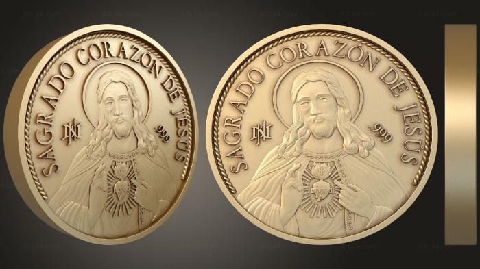 Монетка с изображением Иисуса Христа
