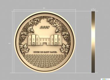 Medals (Company logo, MD_0056) 3D models for cnc