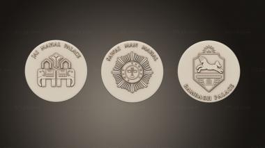 Medals (Indian logos, MD_0058) 3D models for cnc