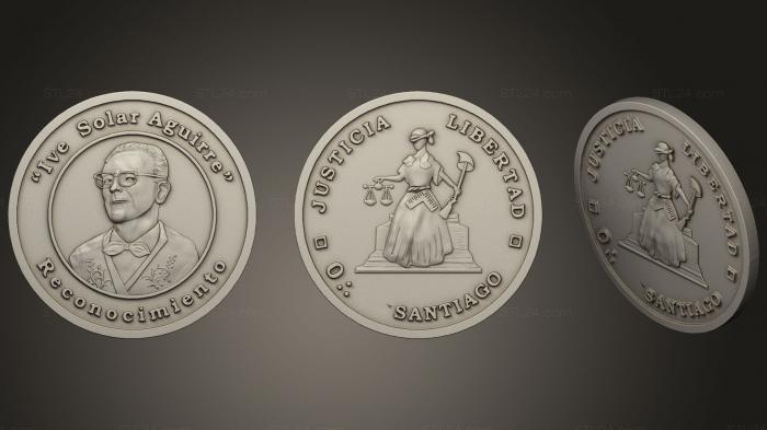 Монеты (Монеда Ив Солар Агирре 2, MN_0076) 3D модель для ЧПУ станка