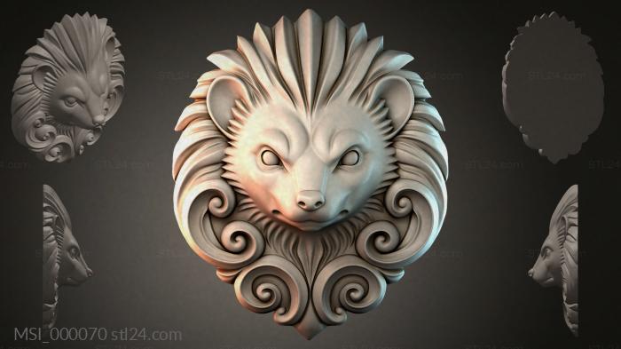 Thematic masks (MSI_000070) 3D models for cnc