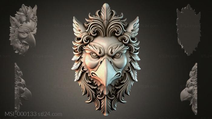 Маски тематические (MSI_000133) 3D модель для ЧПУ станка
