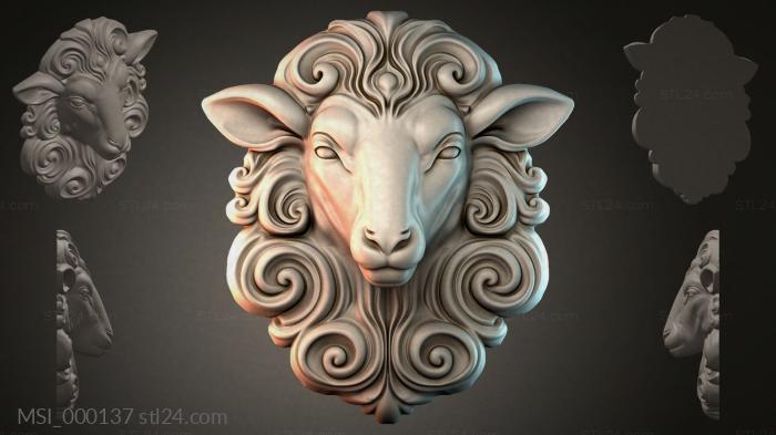 Маски тематические (MSI_000137) 3D модель для ЧПУ станка