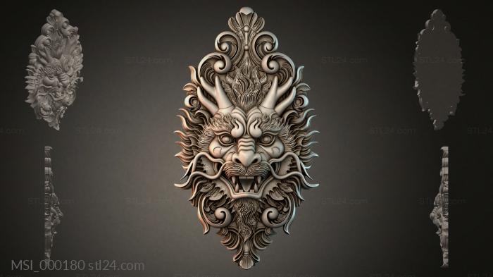 Маски тематические (MSI_000180) 3D модель для ЧПУ станка