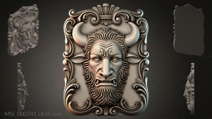 Маски тематические (MSI_000241) 3D модель для ЧПУ станка