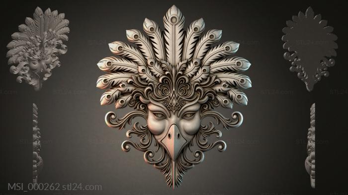 Маски тематические (MSI_000262) 3D модель для ЧПУ станка