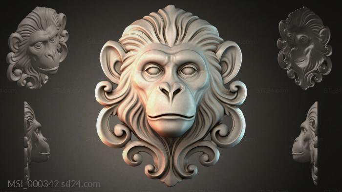 Thematic masks (MSI_000342) 3D models for cnc