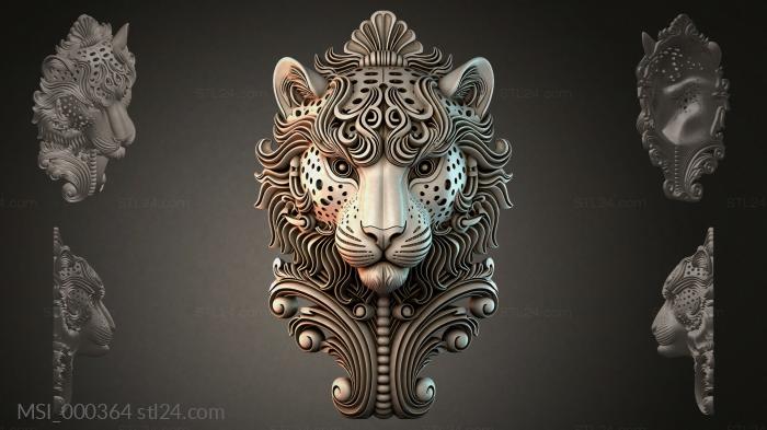 Thematic masks (MSI_000364) 3D models for cnc