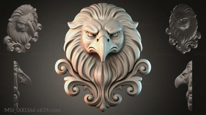 Thematic masks (MSI_000366) 3D models for cnc