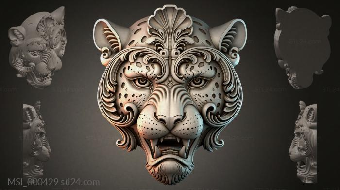 Thematic masks (MSI_000429) 3D models for cnc