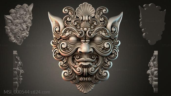 Маски тематические (MSI_000544) 3D модель для ЧПУ станка