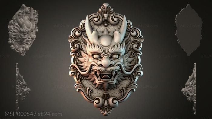 Маски тематические (MSI_000547) 3D модель для ЧПУ станка